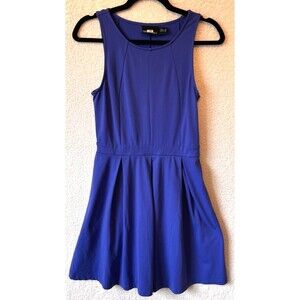 Cynthia Rowley XS Blue Sleeveless Fit&Flare Pleated Mini Dress‎